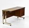 Bureau Vintage en Noyer et Chrome, 1970s 2