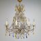 Murano Glass Marie Thérèse Chandelier with Multicoloured Drops 1