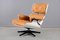 Fauteuil en Cuir Cognac avec Ottomane par Charles & Ray Eames pour Vitra, 1970, Set de 2 20