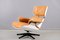 Cognac Leather Lounge Chair with Ottoman by Charles & Ray Eames for Vitra, 1970, Set of 2 11