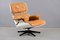 Cognac Leather Lounge Chair with Ottoman by Charles & Ray Eames for Vitra, 1970, Set of 2 25
