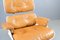 Cognac Leather Lounge Chair with Ottoman by Charles & Ray Eames for Vitra, 1970, Set of 2 4