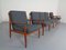 Poltrone e divano in teak di Svend Aage Eriksen per Glostrup, Danimarca, anni '60, set di 3, Immagine 3