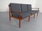 Danish Teak Armchairs & Sofa by Svend Aage Eriksen for Glostrup, 1960s, Set of 3 8