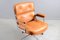 Cognacfarbener Vintage Lobby Chair von Charles & Ray Eames für Herman Miller 9