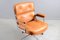 Vintage Cognac Lobby Chair by Charles & Ray Eames for Herman Miller, Image 9