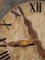 Horloge sur Panneau Polychrome du 19ème Siècle avec des Mains en Métal Doré Fixé sur une Feuille d'Etain 3