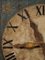 Horloge sur Panneau Polychrome du 19ème Siècle avec des Mains en Métal Doré Fixé sur une Feuille d'Etain 2