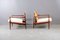 Mid-Century Lounge Chairs by Carl Straub for Goldfeder in Sheepskin, Set of 2, Image 4