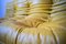 Vintage Yellow & Black Pull-Up Leather 3-Seat Togo Sofa by Michel Ducaroy for Ligne Roset 6
