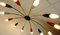 Grande Lampe à Suspension Sputnik Spider en Laiton, Métal et Plastique Coloré 5
