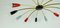 Große Sputnik Spider Hängelampe aus Messing, Metall & Buntem Kunststoff 8