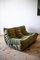 Vintage Khaki 2-Sitzer Togo Sofa aus Samt von Michel Ducaroy für Ligne Roset 3