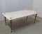 Mid-Century French Brass & Marble Coffee Table 1