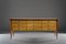 Großes Sideboard aus Holz und Messing mit Glasplatte von Paolo Buffa, 1950er 1