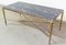 Mid-Century Coffee Table in Black Marble with Gilt Brass Edge from Maison Jansen 2
