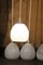 Mid-Century Scandinavian Style Metal & Opaline Glass Pendants, 1950s, Set of 4, Image 7