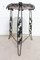Art Deco Side Table or Plant Holder in Wrought Iron and Wood, France, 1930s, Image 4