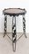 Art Deco Side Table or Plant Holder in Wrought Iron and Wood, France, 1930s 1