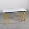 Yellow Trestle Desk by Rodney Kinsman for Bieffeplast, 1980s, Image 1