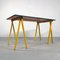 Yellow Trestle Desk by Rodney Kinsman for Bieffeplast, 1980s 7