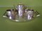 Silver Plated Hammered Coffee Set from B.E.P.W.F., Set of 4 11