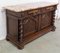 Louis XIII Style Credenza in Walnut with Marble Top, France, Late 19th Century 3