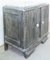 Cerused Nightstand or Side Cabinet with Marble Top, France, 1940s, Image 2