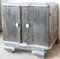 Cerused Nightstand or Side Cabinet with Marble Top, France, 1940s 3