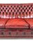 Red Leather Sofa, Sweden, 1980s 7