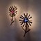 Brutalist Flower Wall Lamps in Murano Glass, Italy, 1960s, Set of 2, Image 3