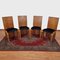 Italian Art Deco Dining Chairs, Italy, 1930s, Set of 4, Image 4