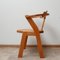 Mid-Century Brutalist Oak Dining Chairs, Set of 2, Image 4