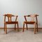 Mid-Century Brutalist Oak Dining Chairs, Set of 2 16