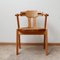 Mid-Century Brutalist Oak Dining Chairs, Set of 2, Image 2