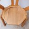 Mid-Century Brutalist Oak Dining Chairs, Set of 2, Image 9