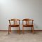Mid-Century Brutalist Oak Dining Chairs, Set of 2 1