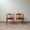 Mid-Century Brutalist Oak Dining Chairs, Set of 2, Image 1