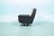 Mid-Century Executive Black Leather Swivel Chair, 1960s, Image 16