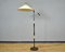 Italienische Verstellbare Stehlampe aus Holz, Messing & Marmor, 1950er 2