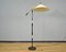 Italian Adjustable Floor Lamp in Wood, Brass and Marble, 1950s, Image 1