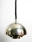 Versilberte Mid-Century Deckenlampe von Vereinigte Werkstätten Collection 15
