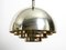 Mid-Century Silver-Plated Ceiling Lamp from Vereinigte Werkstätten Collection 1