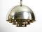 Mid-Century Silver-Plated Ceiling Lamp from Vereinigte Werkstätten Collection, Image 1