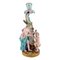 Antique Candlestick in Hand-Painted Porcelain from Meissen, Late 19th-Century, Image 1