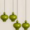 Green Glass Pendant Lights by Hans-Agne Jakobsson for Staff, 1960s, Set of 2 8