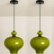 Green Glass Pendant Lights by Hans-Agne Jakobsson for Staff, 1960s, Set of 2 14
