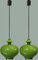 Green Glass Pendant Lights by Hans-Agne Jakobsson for Staff, 1960s, Set of 2 6
