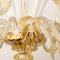 Large Venetian Chandelier in Gilded Murano Glass from Barovier, 1950s, Image 9