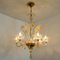 Large Venetian Chandelier in Gilded Murano Glass from Barovier, 1950s, Image 5